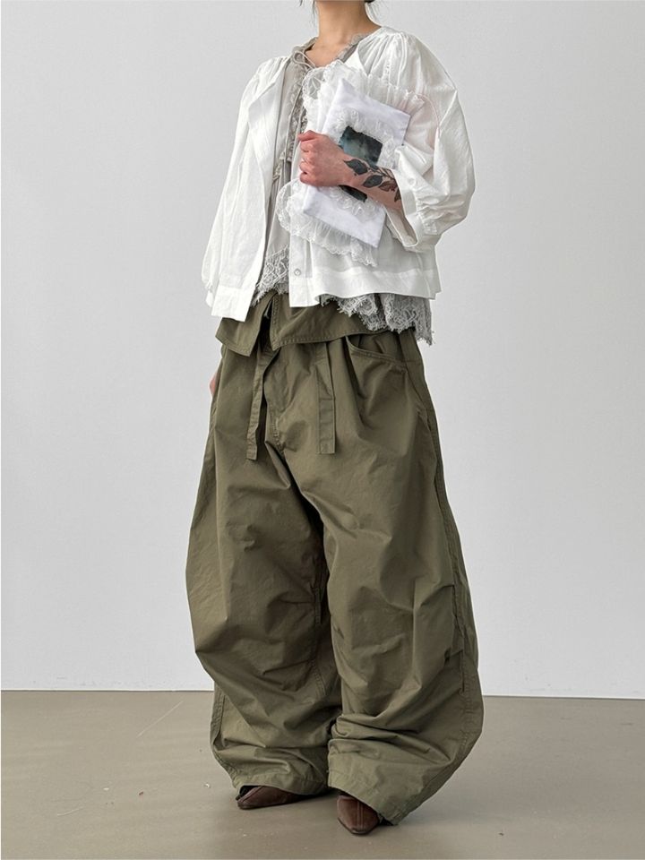 LIVE FOREVER韓國東大門直郵女裝新款休閑職業襯衫蕾絲衫LIVE FOR_EVER襯衫/蕾絲衫