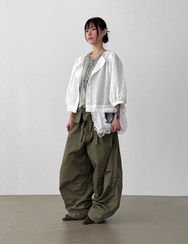 LIVE FOREVER韓國東大門直郵女裝新款休閑職業襯衫蕾絲衫LIVE FOR_EVER襯衫/蕾絲衫