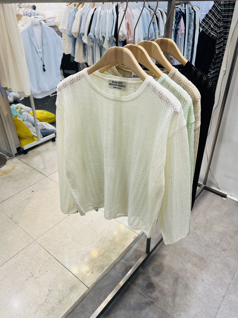 BLACK NOTE韓國直郵女裝新款時尚人氣26夏季休閑推薦針織衫BLACK NOTE針織衫