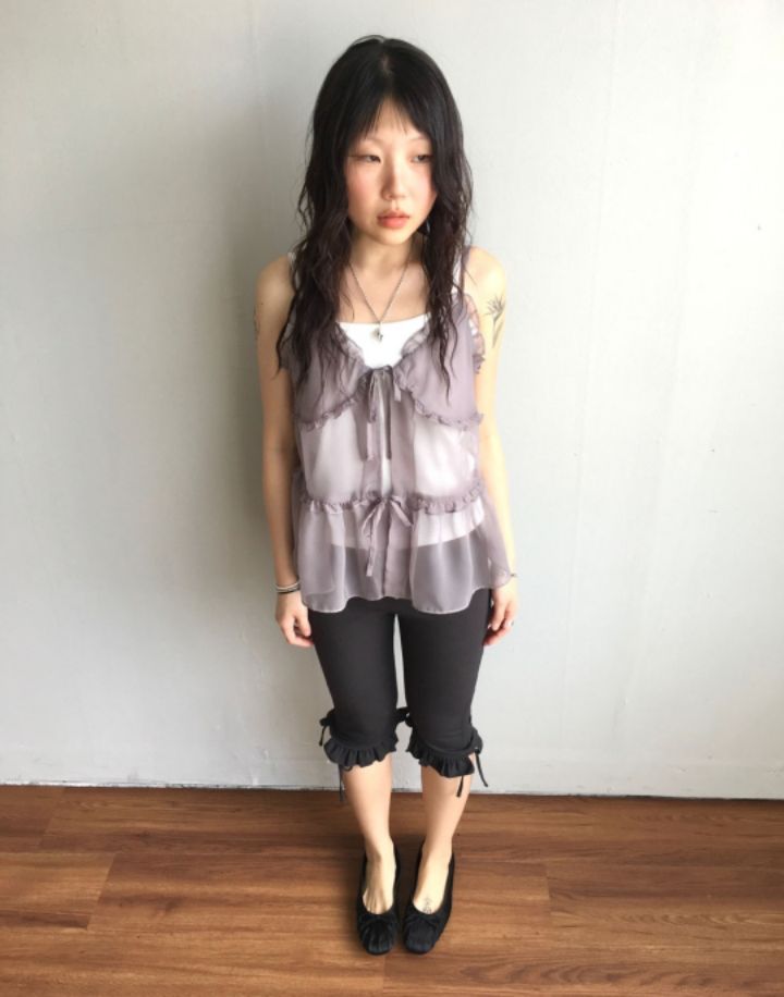 LIVE FOREVER韓國直郵實拍女裝新品26春夏吊帶背心不含內搭LIVE FOR_EVER吊帶/背心