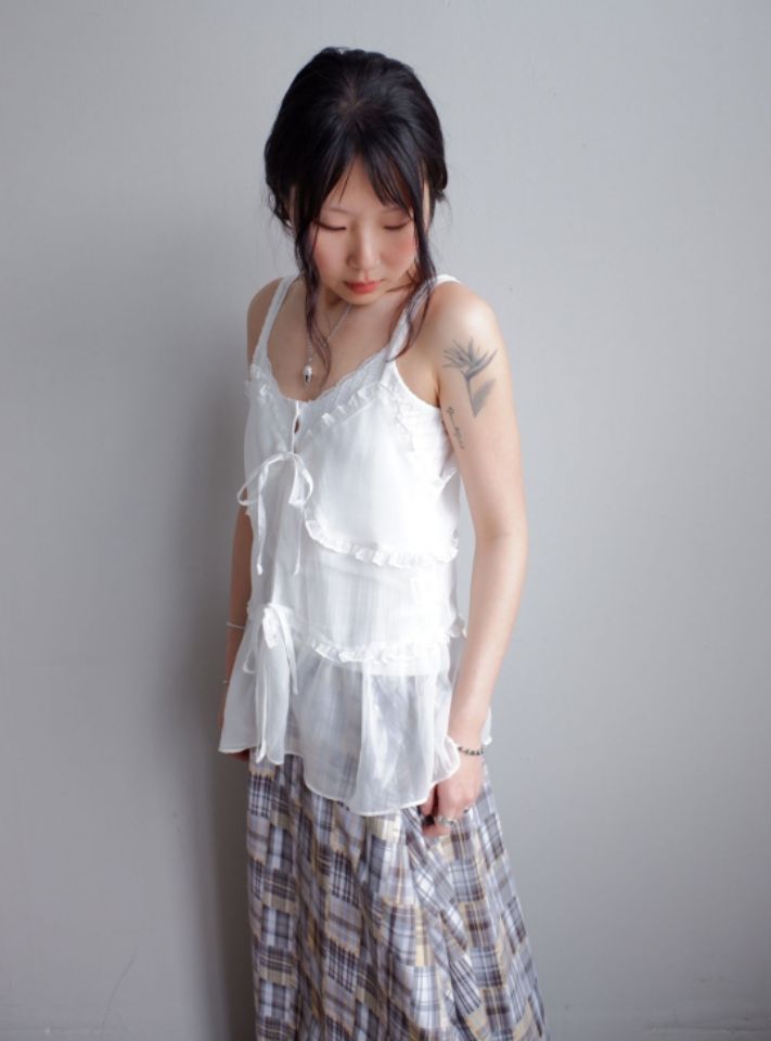 LIVE FOREVER韓國直郵實拍女裝新品26春夏吊帶背心不含內搭LIVE FOR_EVER吊帶/背心