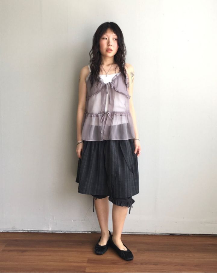 LIVE FOREVER韓國直郵實拍女裝新品26春夏吊帶背心不含內搭LIVE FOR_EVER吊帶/背心