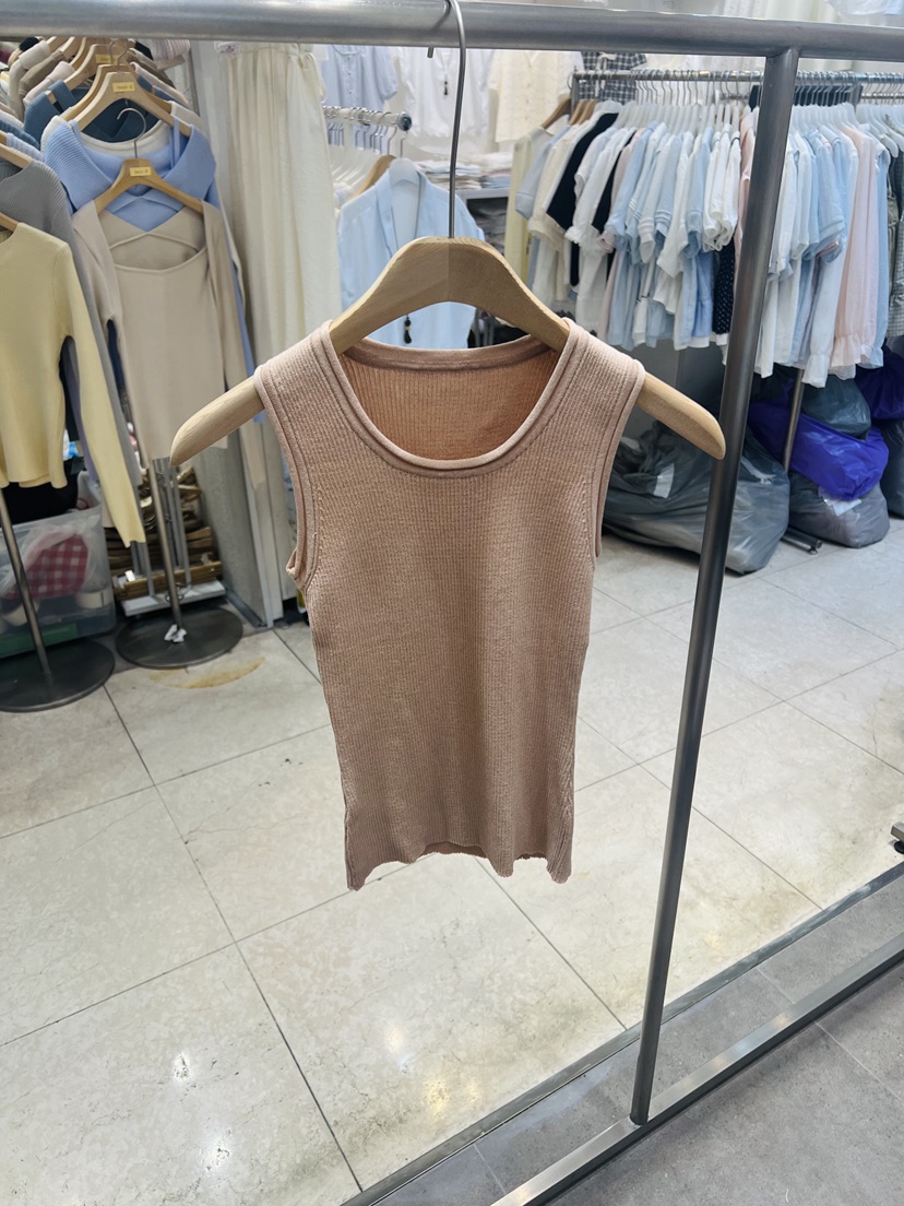 BLACK NOTE東大門實拍韓國女士新款人氣時尚26春夏吊帶背心BLACK NOTE吊帶/背心圖色1