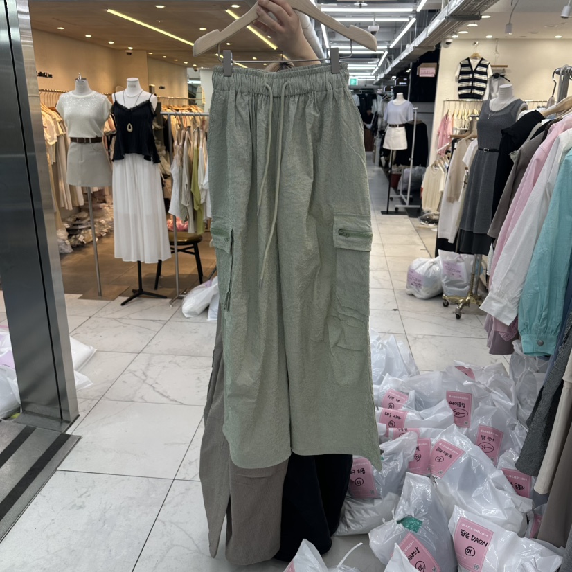 SAGE BRUSH韓國直郵女裝新款休閑26春夏人氣26夏季休閑褲透明SAGE BRUSH休閑褲圖色1