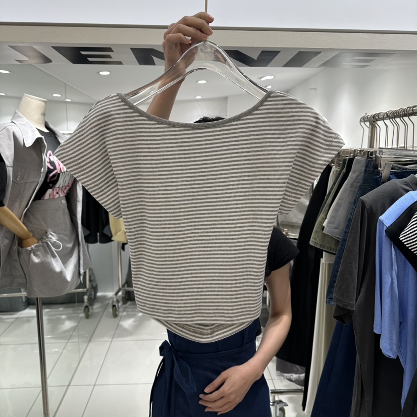 JENNIE韓國東大門代購女裝新款時尚人氣休閑熱賣推薦26春夏T恤JENNIE/VENEFITT恤圖色3