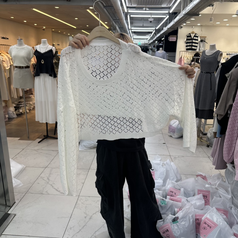 SAGE BRUSH韓國直郵女士新品休閑26春夏26夏季推薦針織衫SAGE BRUSH針織衫圖色1