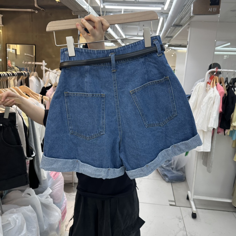 SAGE BRUSH韓國直郵實拍女士新品人氣時尚26春夏短褲含腰帶SAGE BRUSH短褲