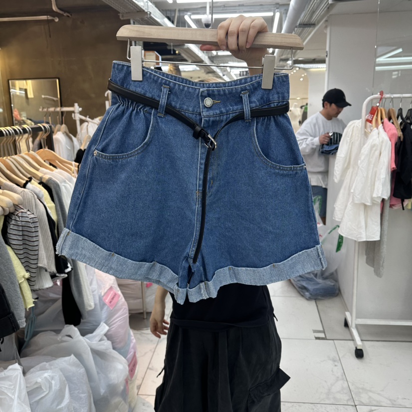 SAGE BRUSH韓國直郵實拍女士新品人氣時尚26春夏短褲含腰帶SAGE BRUSH短褲圖色1