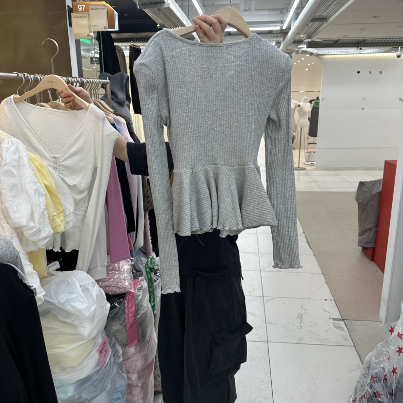 SAGE BRUSH韓國東大門代購女裝新品熱賣26夏季休閑長袖T恤SAGE BRUSH長袖T恤