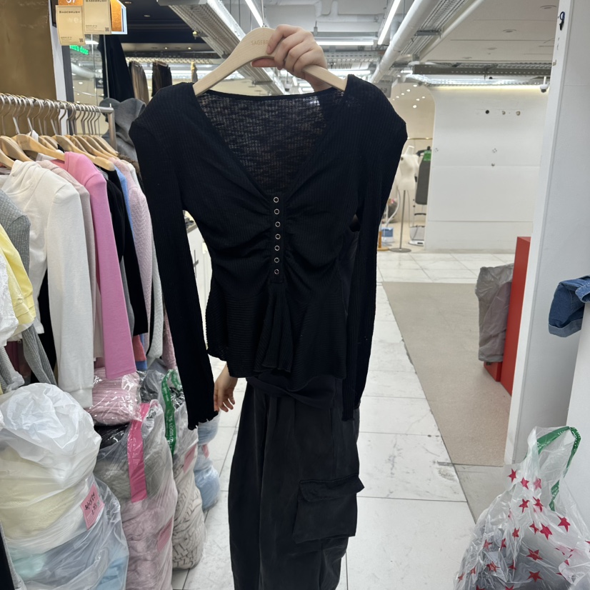 SAGE BRUSH韓國東大門代購女裝新品熱賣26夏季休閑長袖T恤SAGE BRUSH長袖T恤圖色3