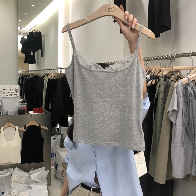 TAKE YOUE TIME韓國直郵女士新品26春夏推薦吊帶背心蕾絲TAKE YOUE TIME吊帶/背心圖色3