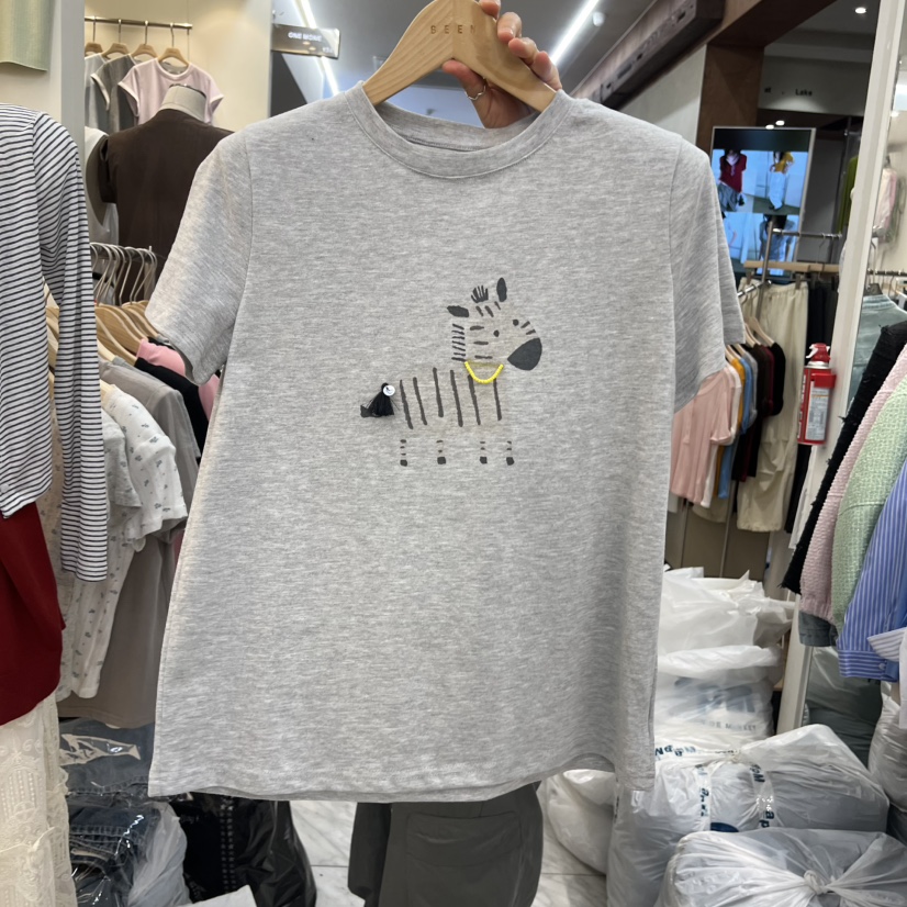 BEEN-A韓國直郵女裝新品推薦職業休閑26春夏熱賣時尚T恤BEEN-AT恤圖色1