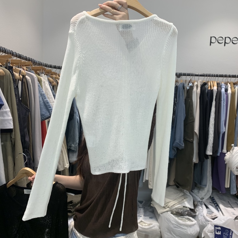 ALMOND PEPE韓國直郵女裝新品26夏季26春夏休閑推薦長袖T恤ALMOND PEPE長袖T恤