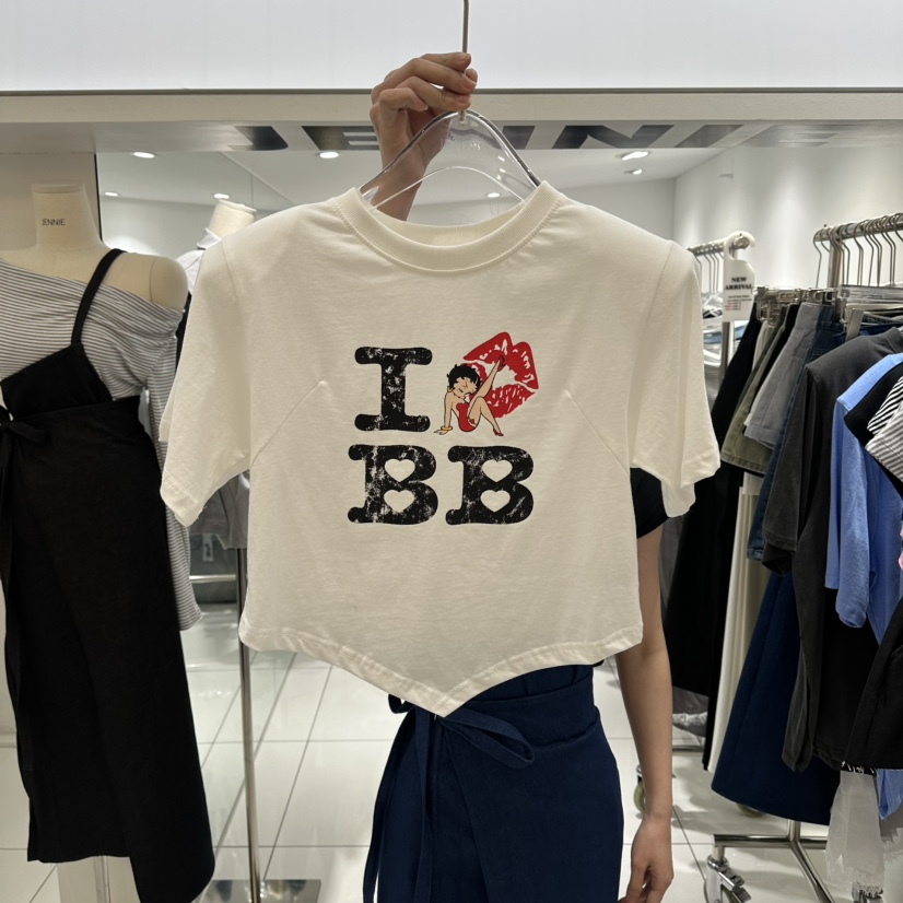 JENNIE韓國東大門直郵女士新品人氣推薦26夏季26春夏職業T恤JENNIE/VENEFITT恤圖色1