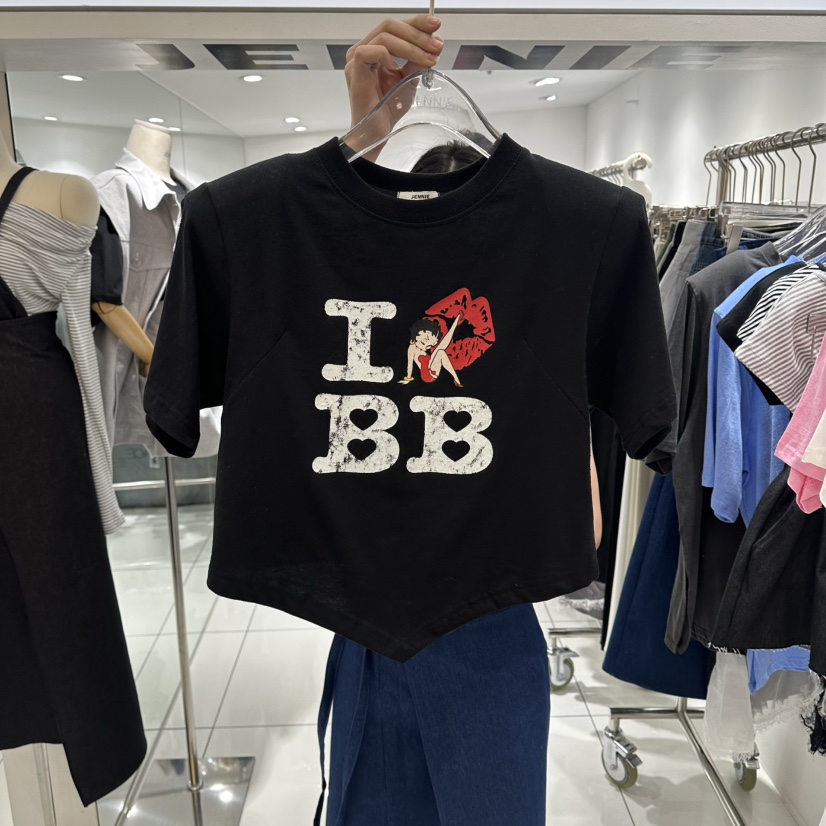 JENNIE韓國東大門直郵女士新品人氣推薦26夏季26春夏職業T恤JENNIE/VENEFITT恤圖色3