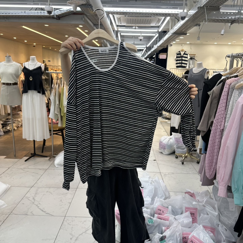 SAGE BRUSH韓國東大門直郵女裝新款推薦人氣26春夏長袖T恤SAGE BRUSH長袖T恤圖色2