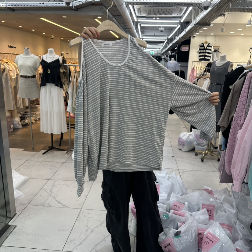 SAGE BRUSH韓國東大門直郵女裝新款推薦人氣26春夏長袖T恤SAGE BRUSH長袖T恤圖色3