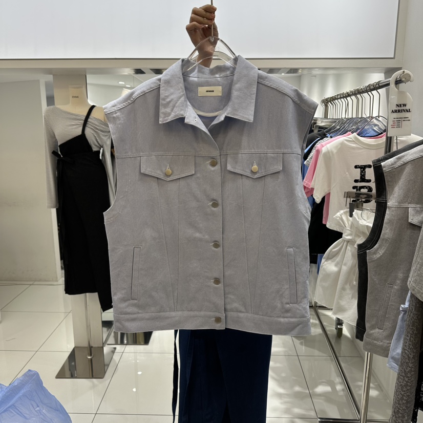 JENNIE韓國直郵女士新款26春夏熱賣時尚26夏季推薦休閑馬甲JENNIE/VENEFIT馬甲圖色1