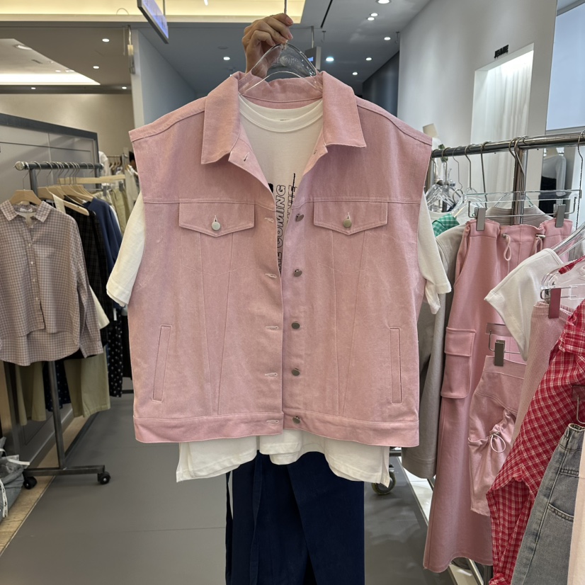 JENNIE韓國直郵女士新款26春夏熱賣時尚26夏季推薦休閑馬甲JENNIE/VENEFIT馬甲圖色4