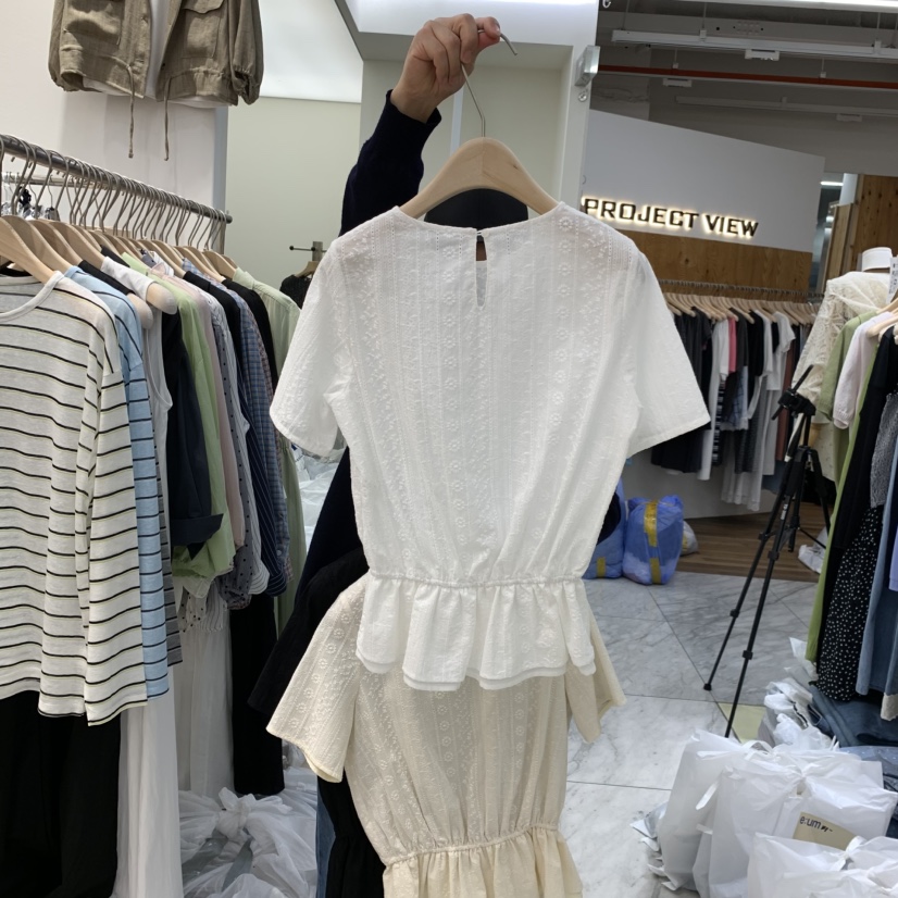 MADEMOISELL韓國代購女裝新款熱賣26春夏休閑職業襯衫蕾絲衫MADEMOISELL襯衫/蕾絲衫