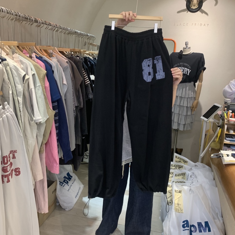 BLACKFRIDAY韓國直郵女裝新款職業26春夏休閑26夏季休閑褲BLACK FRIDAY休閑褲