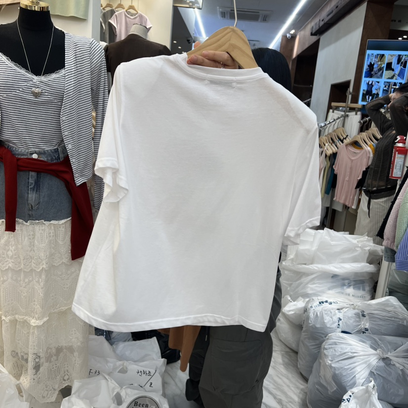 BEEN-A韓國東大門直郵女裝新款休閑職業人氣熱賣26夏季T恤BEEN-AT恤