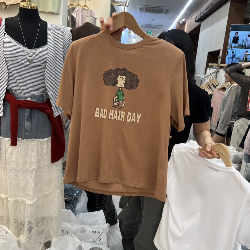 BEEN-A韓國東大門直郵女裝新款休閑職業人氣熱賣26夏季T恤BEEN-AT恤圖色1