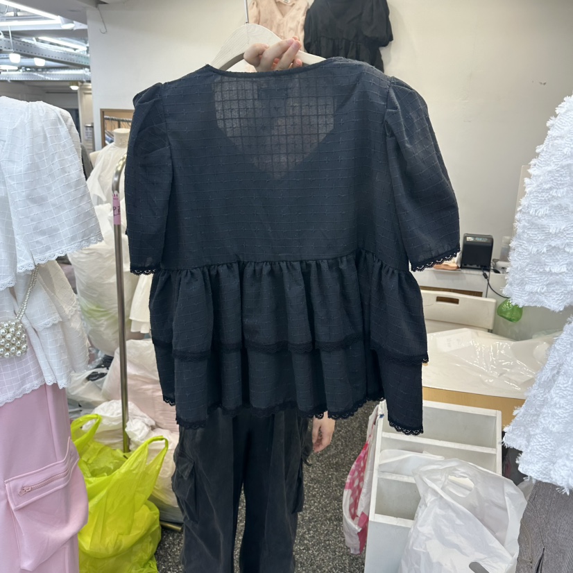 SAGE BRUSH韓國直郵女士新品時尚26夏季26春夏襯衫蕾絲衫SAGE BRUSH襯衫/蕾絲衫