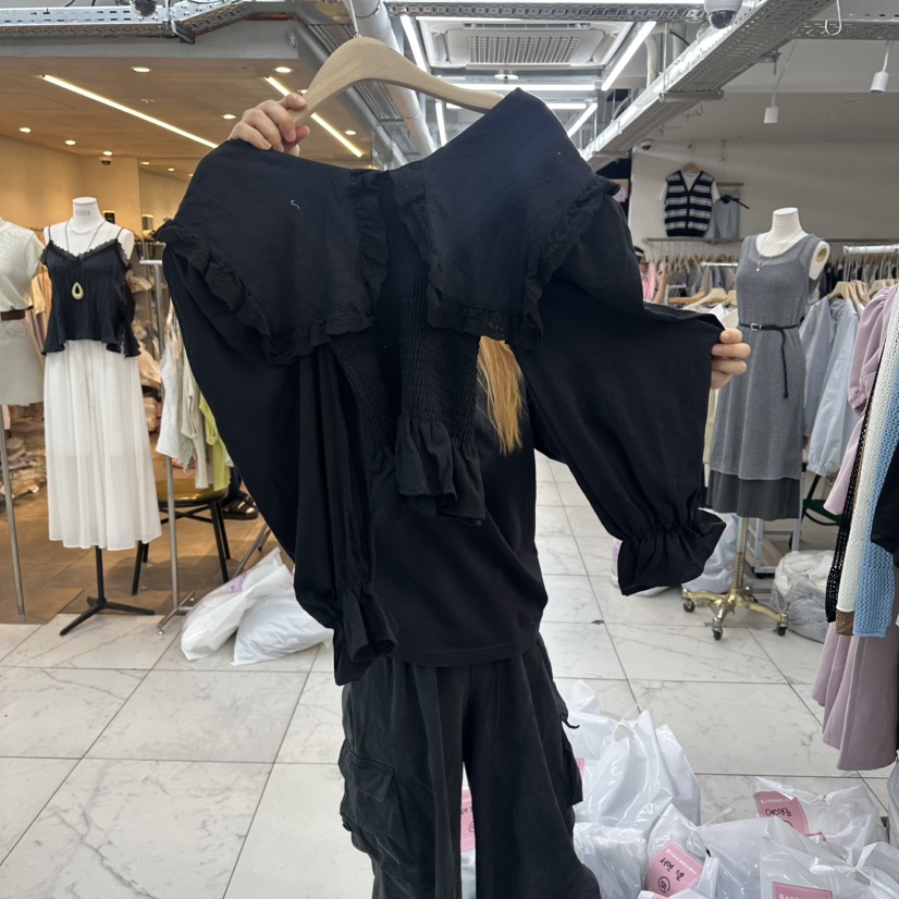 SAGE BRUSH東大門實拍韓國女士新款熱賣休閑時尚襯衫蕾絲衫SAGE BRUSH襯衫/蕾絲衫圖色3