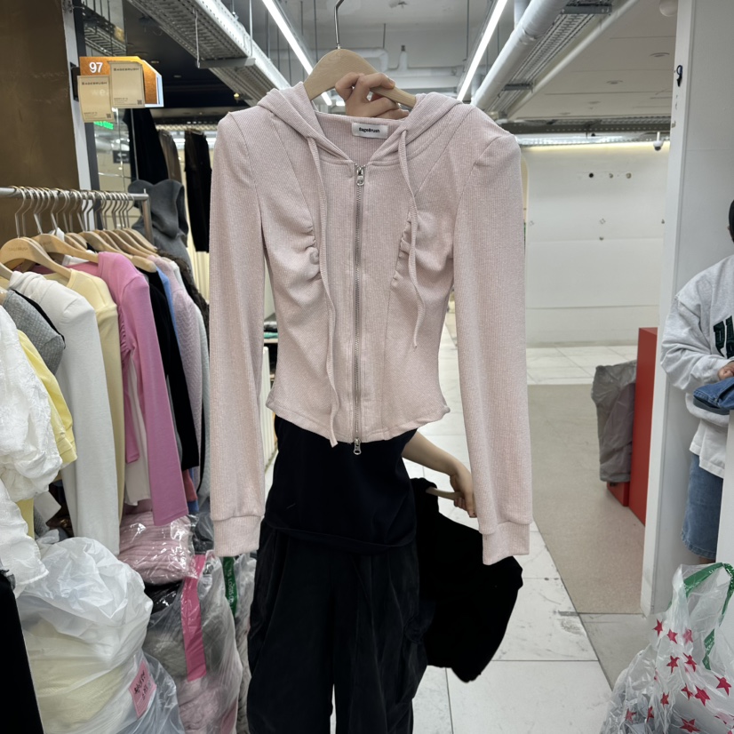 SAGE BRUSH韓國直郵女裝新品休閑職業熱賣推薦衛衣拉鏈褶皺SAGE BRUSH衛衣圖色2