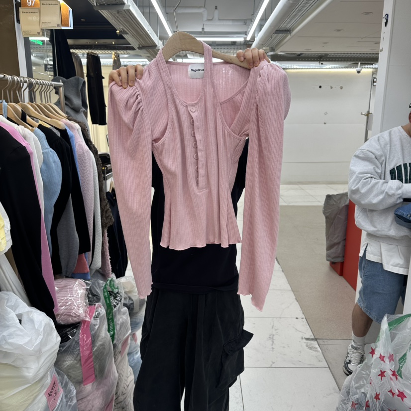 SAGE BRUSH韓國東大門直郵女士新款職業時尚26春夏長袖T恤SAGE BRUSH長袖T恤圖色2