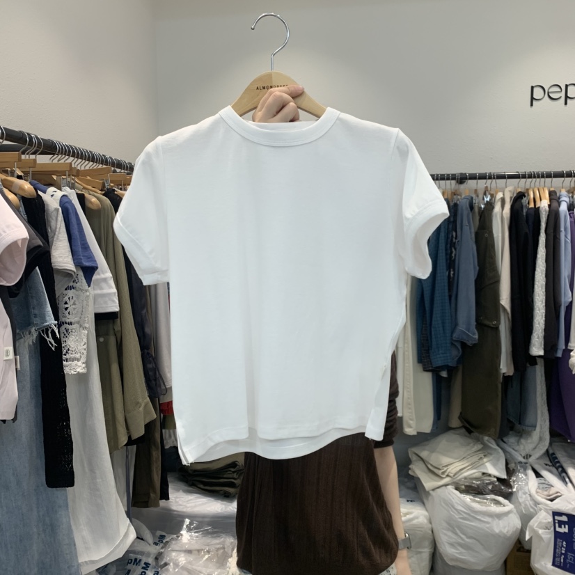 ALMOND PEPE韓國直郵實拍女裝新款職業推薦休閑26春夏T恤ALMOND PEPET恤圖色3