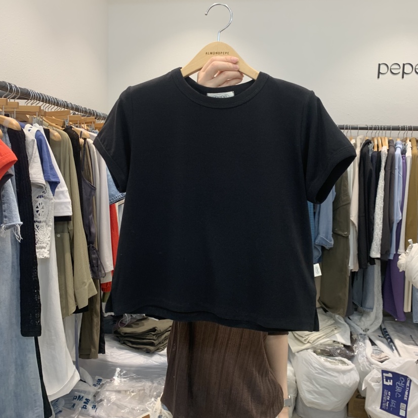 ALMOND PEPE韓國直郵實拍女裝新款職業推薦休閑26春夏T恤ALMOND PEPET恤圖色6
