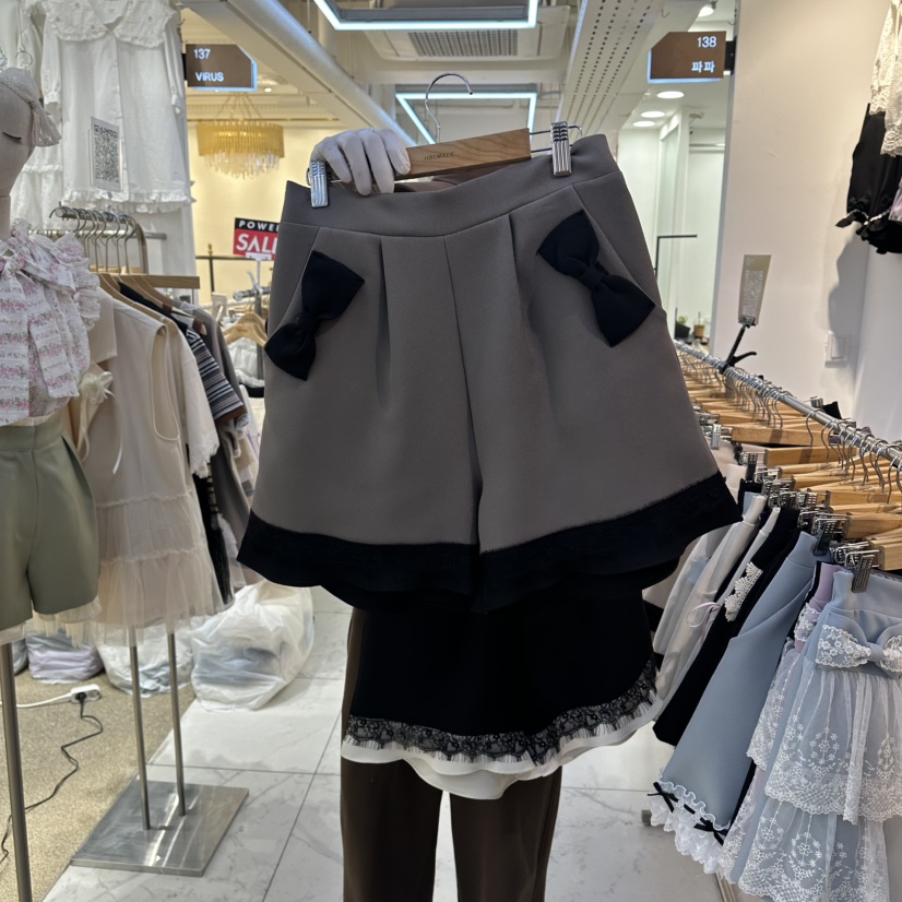 PAPA韓國東大門代購女士新品時尚職業人氣休閑26春夏短褲Papaine/HALMADE短褲圖色3