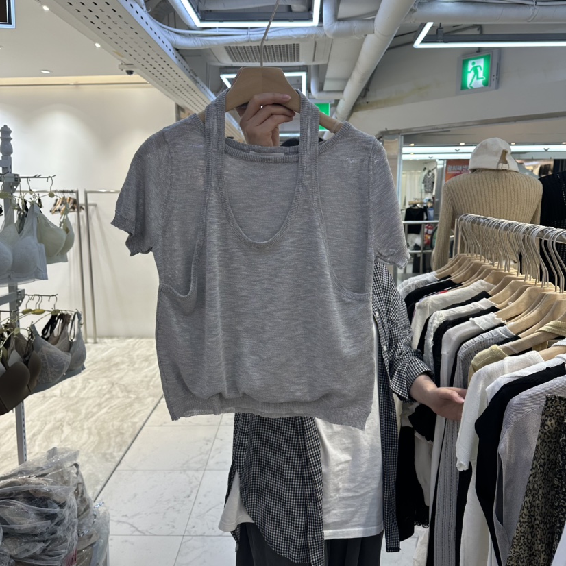 AKRA BY ART韓國東大門直郵女裝新品時尚職業針織衫雙層AKRA BY ART針織衫圖色3