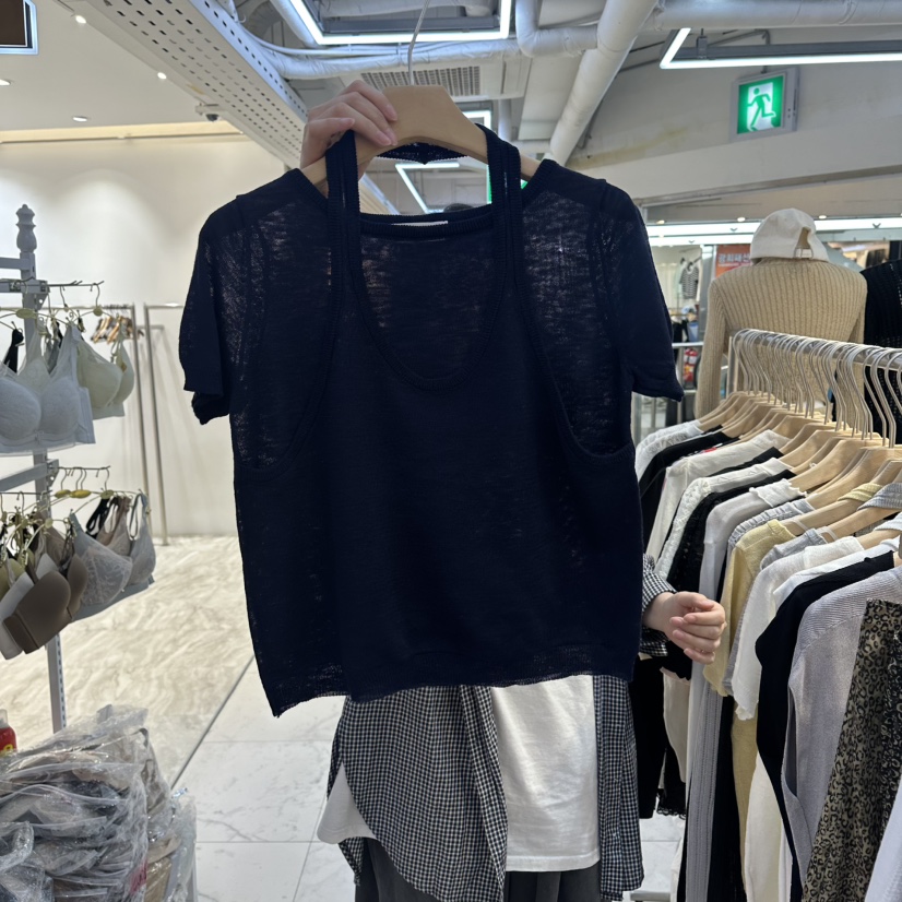 AKRA BY ART韓國東大門直郵女裝新品時尚職業針織衫雙層AKRA BY ART針織衫圖色4