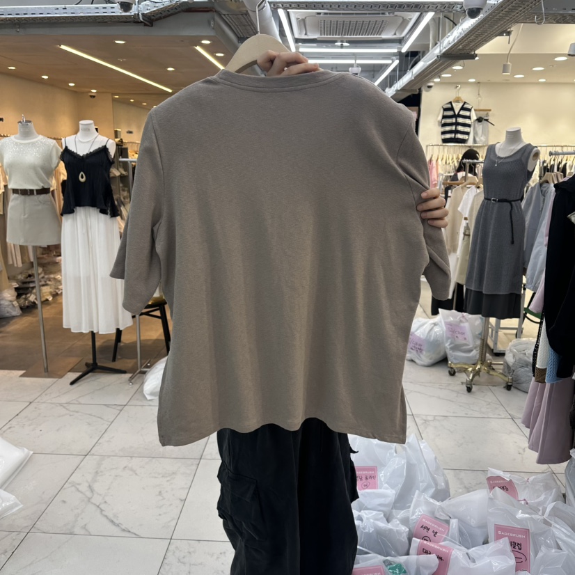 SAGE BRUSH韓國直郵實拍女裝新品推薦時尚職業休閑26春夏T恤SAGE BRUSHT恤