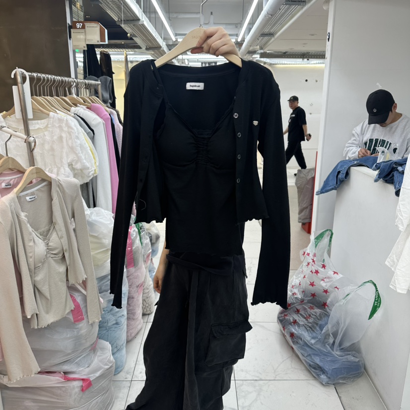 SAGE BRUSH韓國直郵實拍女士新款職業推薦人氣套裝套裝褶皺SAGE BRUSH套裝圖色4