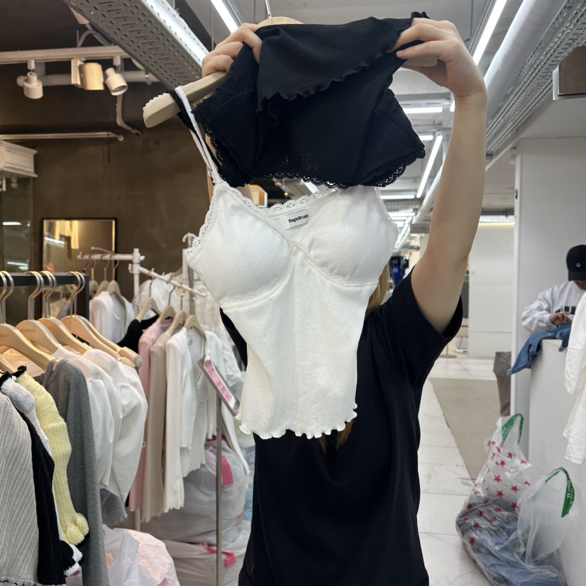 SAGE BRUSH韓國代購女士新品職業26春夏熱賣吊帶背心蕾絲SAGE BRUSH吊帶/背心圖色1