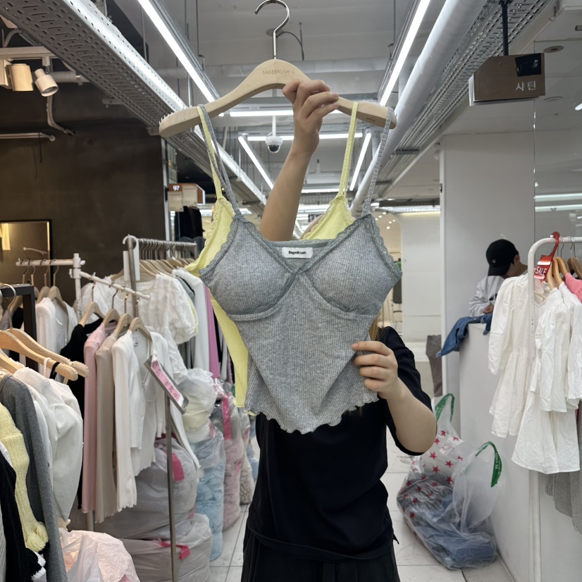 SAGE BRUSH韓國代購女士新品職業26春夏熱賣吊帶背心蕾絲SAGE BRUSH吊帶/背心圖色3