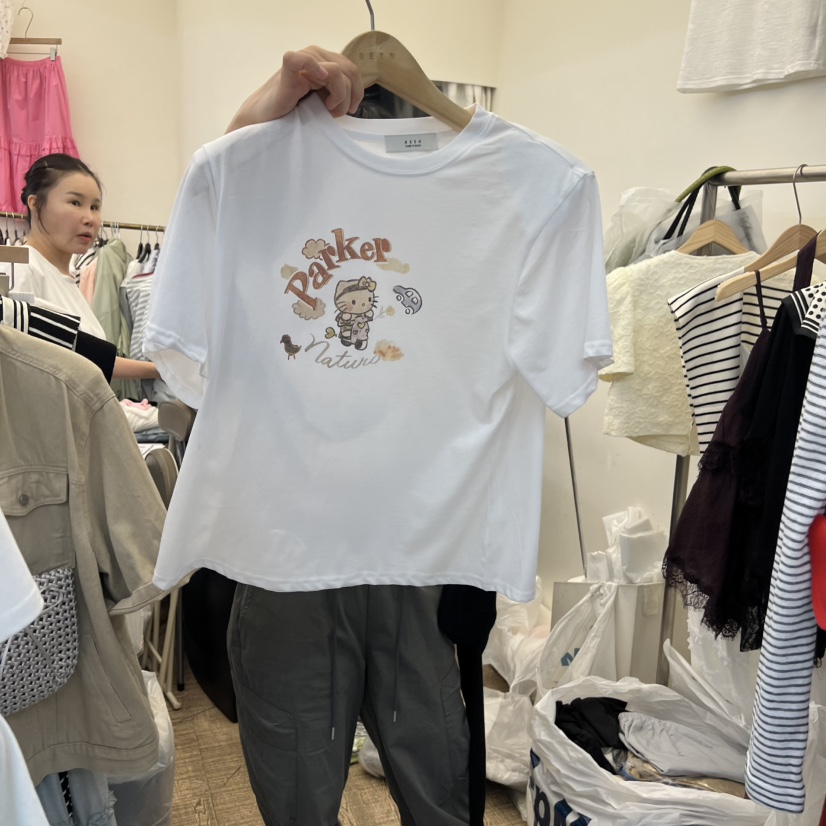BEEN-A韓國東大門代購女裝新品休閑26春夏時尚熱賣26夏季T恤BEEN-AT恤圖色1