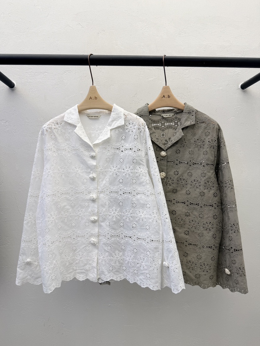 AUTUMN BEIGE-Q韓國代購女裝新款職業推薦熱賣襯衫蕾絲衫A.b/AUTUMN BEIGE襯衫/蕾絲衫