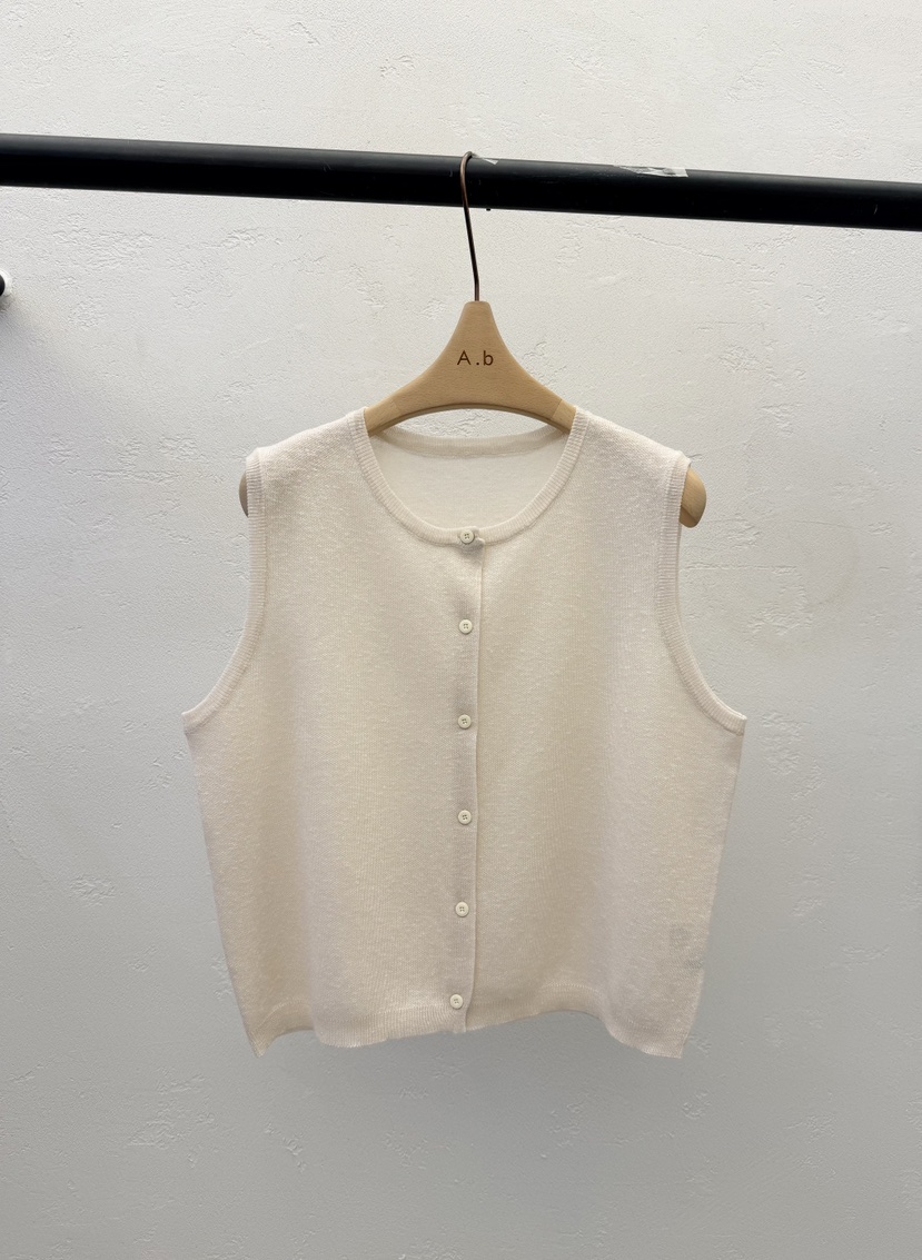 AUTUMN BEIGE-Q韓國直郵實拍女裝新品26夏季休閑熱賣馬甲A.b/AUTUMN BEIGE馬甲圖色1