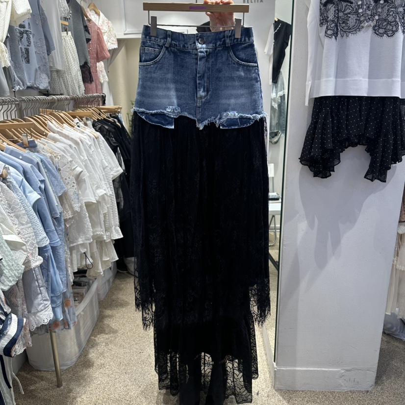 BELITA韓國直郵女裝新品職業人氣時尚26春夏26夏季長裙蕾絲BELITA長裙圖色2