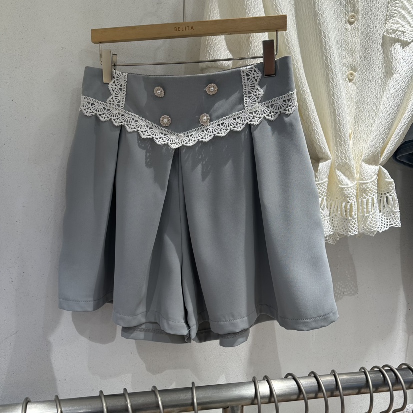 BELITA韓國代購女士新款26夏季26春夏休閑人氣職業時尚短褲BELITA短褲圖色1