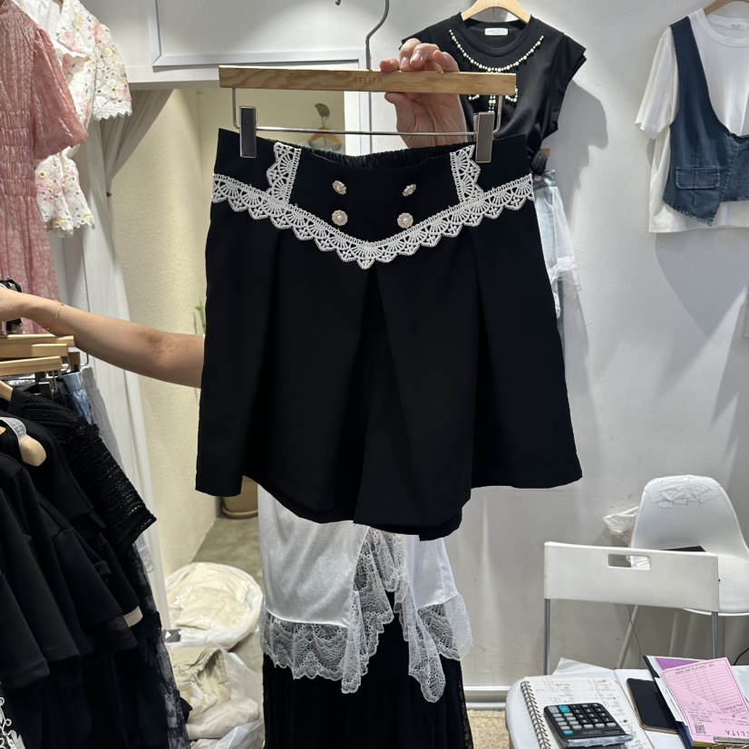 BELITA韓國代購女士新款26夏季26春夏休閑人氣職業時尚短褲BELITA短褲圖色3
