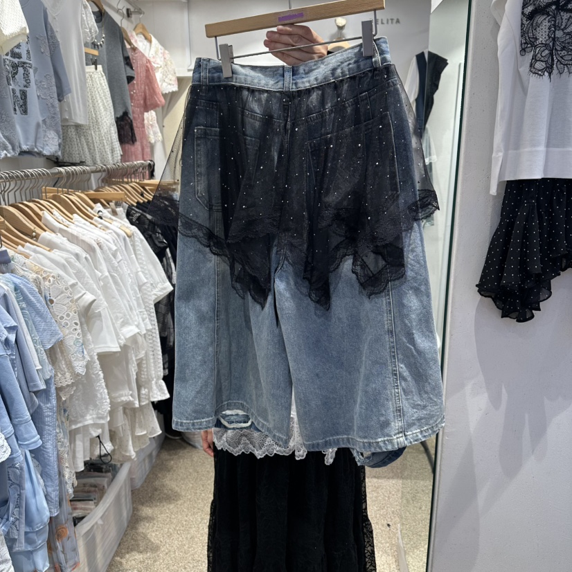 BELITA韓國東大門直郵女裝新款熱賣26夏季推薦職業牛仔褲BELITA牛仔褲