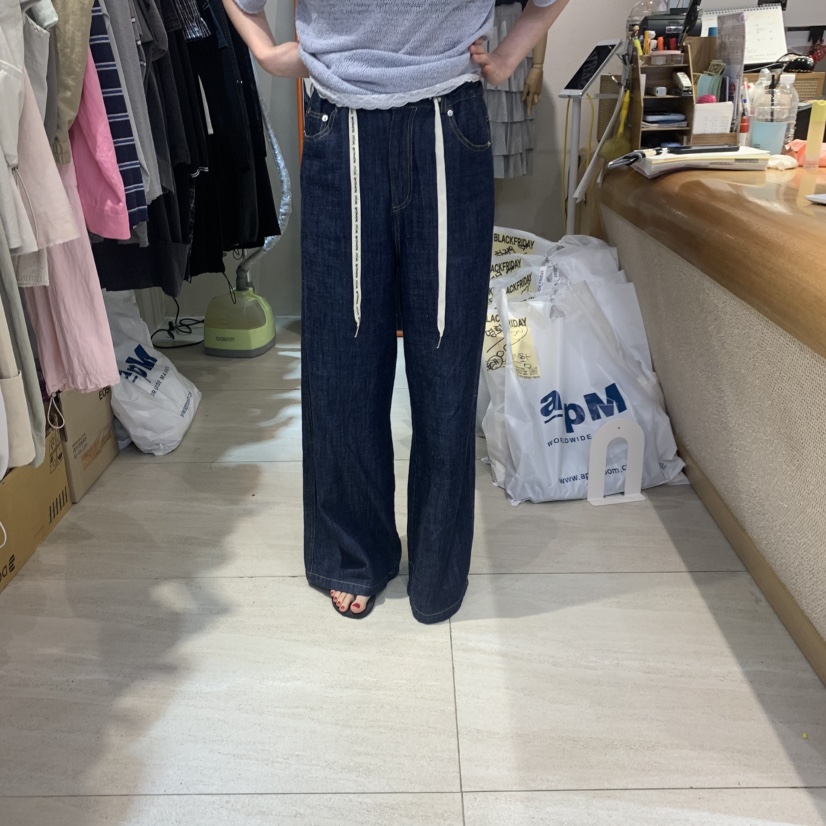 BLACKFRIDAY韓國代購女裝新款26夏季推薦職業時尚26春夏牛仔褲BLACK FRIDAY牛仔褲圖色1