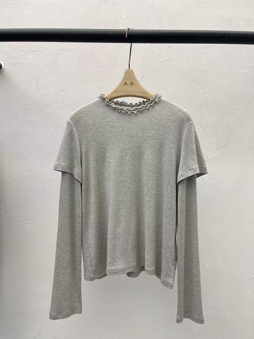 AUTUMN BEIGE-Q韓國直郵實拍女裝新款休閑長袖T恤假兩件A.b/AUTUMN BEIGE長袖T恤圖色2