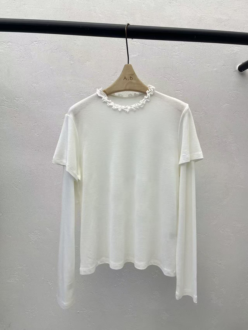 AUTUMN BEIGE-Q韓國直郵實拍女裝新款休閑長袖T恤假兩件A.b/AUTUMN BEIGE長袖T恤圖色3